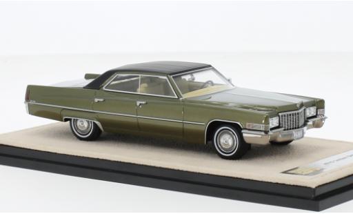 Coche miniatura Cadillac Sedan 1/43 Stamp Models DeVille metallise vert/negro 1970 Cadillac Sedan 1/43 Stamp Models DeVille metallise vert/negro 1970 coche miniatura