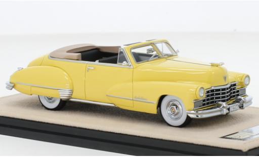Coche miniatura Cadillac Series 62 1/43 Stamp Models Convertible amarillo 1947 Cadillac Series 62 1/43 Stamp Models Convertible amarillo 1947 coche miniatura