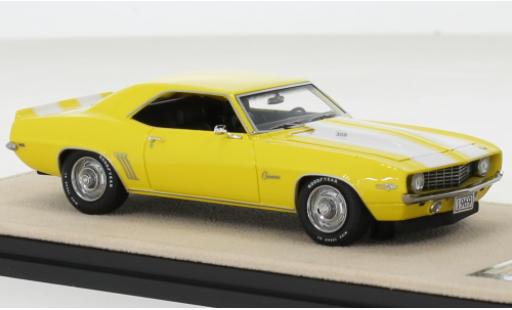 Coche miniatura Chevrolet Camaro 1/43 Stamp Models Z28 amarillo/blanco 1969 Chevrolet Camaro 1/43 Stamp Models Z28 amarillo/blanco 1969 coche miniatura