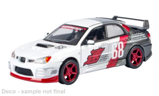 Subaru Impreza 1/24 Motormax WRX STi weiss/grau 1:24 coche miniatura