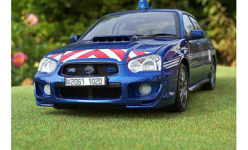 Subaru Impreza Police 1/18 Autoart STI gendarmerie / coche miniatura