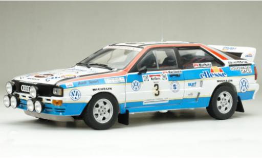 Audi Quattro 1/18 Sun Star quattro A2 No.3 ellesse Rallye WM Rally Argentinien 1984 J.Recalde/J.Del Buono coche miniatura