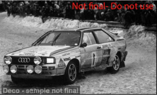 Audi Quattro 1/18 Sun Star A2 Rallye Monte-Carlo 1984 #1 1:18 coche miniatura