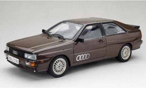 Audi Quattro 1/18 Sun Star quattro metalico marron 1981 coche miniatura
