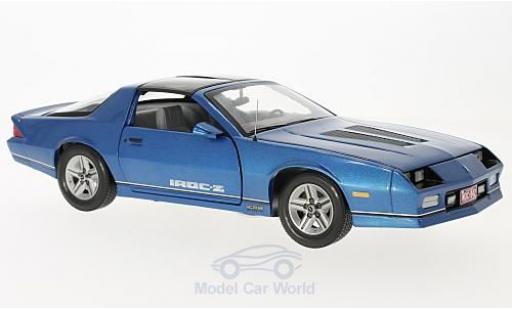 Chevrolet Camaro 1/18 Sun Star IROC-Z metalico azul 1985 coche miniatura
