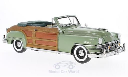 Chrysler Town & Country 1/18 Sun Star oliv/Holzoptik 1948 coche miniatura
