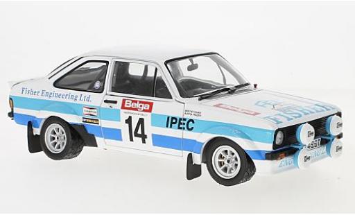 Coche miniatura Ford Escort 1/18 Sun Star II RS1800 No.14 Rally Ypern 1981 B.Fisher/A.Frazer Ford Escort 1/18 Sun Star II RS1800 No.14 Rally Ypern 1981 B.Fisher/A.Frazer coche miniatura