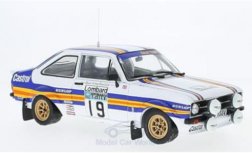 Coche miniatura Ford Escort 1/18 Sun Star MK II RS 1800 No.19 Rothmans Rallye WM RAC Rallye 1980 mit Decals T.Mäkinen/M.Holmes Ford Escort 1/18 Sun Star MK II RS 1800 No.19 Rothmans Rallye WM RAC Rallye 1980 mit Decals T.Mäkinen/M.Holmes coche miniatura