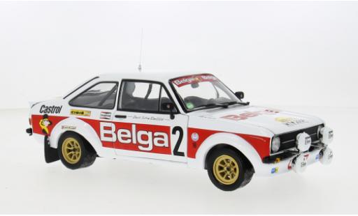Coche miniatura Ford Escort 1/18 Sun Star Mk II RS 1800 No.2 Belga Rallye du Condroz 1979 1:18 Ford Escort 1/18 Sun Star Mk II RS 1800 No.2 Belga Rallye du Condroz 1979 1:18 coche miniatura
