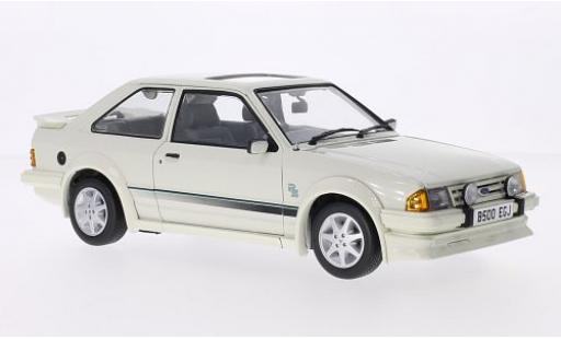 Coche miniatura Ford Escort 1/18 Sun Star MkIII RS Turbo blanco RHD 1984 Ford Escort 1/18 Sun Star MkIII RS Turbo blanco RHD 1984 coche miniatura