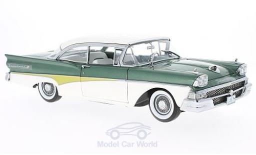 Coche miniatura Ford Fairline 1958 1/18 Sun Star Failane 500 HardTop metalico verde/blanco 1958 Ford Fairline 1958 1/18 Sun Star Failane 500 HardTop metalico verde/blanco 1958 coche miniatura