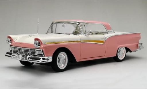 Coche miniatura Ford Fairlane 1/18 Sun Star 500 Skyliner rosa/blanco 1957 Ford Fairlane 1/18 Sun Star 500 Skyliner rosa/blanco 1957 coche miniatura