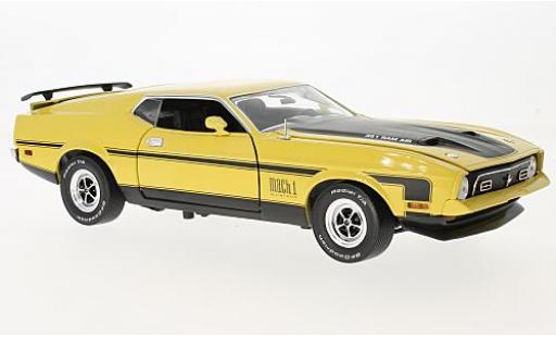 Coche miniatura Ford Mustang 1/18 Sun Star Mach I amarillo/negro 1971 Ford Mustang 1/18 Sun Star Mach I amarillo/negro 1971 coche miniatura