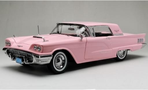 Coche miniatura Ford Thunderbird 1/18 Sun Star HardTop Coupe rosa 1960 Ford Thunderbird 1/18 Sun Star HardTop Coupe rosa 1960 coche miniatura