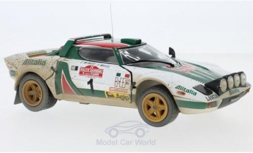 Lancia Stratos 1/18 Sun Star HF No.1 Alitalia Rallye WM Rallye Sanremo 1976 Muddy Version S.Munari/S.Maiga coche miniatura