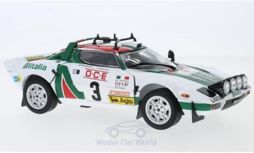 Lancia Stratos Rallye 1/18 Sun Star HF No.3 Alitalia Rallye WM Rallye Marokko 1976 S.Munari/S.Maiga coche miniatura