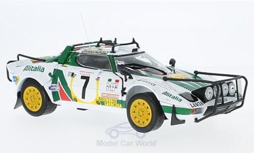 Lancia Stratos 1/18 Sun Star HF Rally No.7 Alitalia Rallye WM Safari Rallye 1977 S.Munari/P.Sodano ohne Vitrine coche miniatura