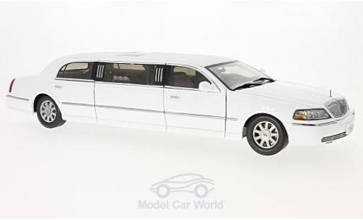 Coche miniatura Lincoln Town Car 1/18 Sun Star Limousine blanco 2003 Lincoln Town Car 1/18 Sun Star Limousine blanco 2003 coche miniatura