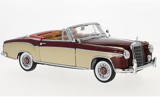 Coche miniatura Mercedes 220 1/18 Sun Star SE Cabriolet rojo/beige 1958 Mercedes 220 1/18 Sun Star SE Cabriolet rojo/beige 1958 coche miniatura