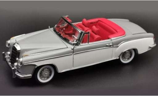 Coche miniatura Mercedes 220 1/18 Sun Star SE Cabriolet (W180 II) gris/blanco 1958 Verdeck geöffnet Mercedes 220 1/18 Sun Star SE Cabriolet (W180 II) gris/blanco 1958 Verdeck geöffnet coche miniatura