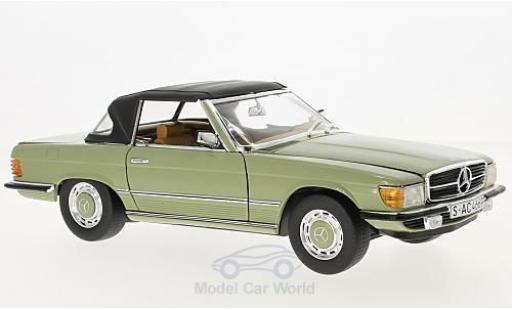 Coche miniatura Mercedes 350 1/18 Sun Star SL verde 1977 Mercedes 350 1/18 Sun Star SL verde 1977 coche miniatura