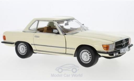 Coche miniatura Mercedes 350 1/18 Sun Star SL (R107) beige 1977 HardTop Mercedes 350 1/18 Sun Star SL (R107) beige 1977 HardTop coche miniatura