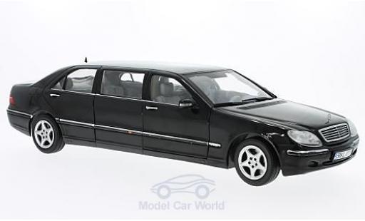 Coche miniatura Mercedes Classe S 1/18 Sun Star Pullman negro 2000 Mercedes Classe S 1/18 Sun Star Pullman negro 2000 coche miniatura