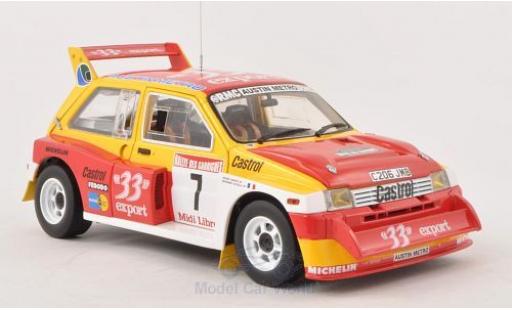 Coche miniatura MG Metro 1/18 Sun Star 6R4 No.7 33 Export Rallye des Garrigues-Languedoc-Roussillon 1986 D.Auriol MG Metro 1/18 Sun Star 6R4 No.7 33 Export Rallye des Garrigues-Languedoc-Roussillon 1986 D.Auriol coche miniatura