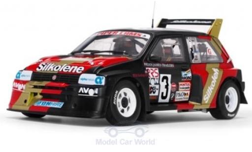 Coche miniatura MG Metro 1/18 Sun Star 6R4 RHD No.3 Silkolene Rallye-Cross 1986 W.Gollop MG Metro 1/18 Sun Star 6R4 RHD No.3 Silkolene Rallye-Cross 1986 W.Gollop coche miniatura