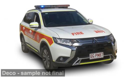 Coche miniatura Mitsubishi Outlander 1/43 Sun Star 2019 Queensland Fire and Emergency Service 1:43 Mitsubishi Outlander 1/43 Sun Star 2019 Queensland Fire and Emergency Service 1:43 coche miniatura