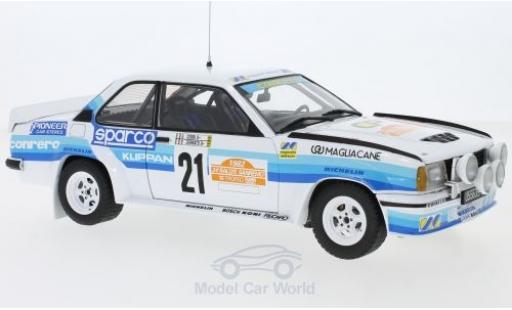Coche miniatura Opel Ascona 1/18 Sun Star 400 No.21 Conrero Rallye WM Rallye San Remo 1982 D.Cerrato/G.Cerri Opel Ascona 1/18 Sun Star 400 No.21 Conrero Rallye WM Rallye San Remo 1982 D.Cerrato/G.Cerri coche miniatura