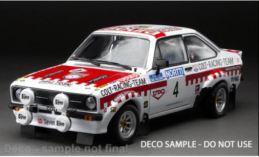 Coche miniatura Ford Escort 1/18 Sun Star Mk II RS 1800 No.4 Rallye WM 1000 Lakes Rallye 1975 Ford Escort 1/18 Sun Star Mk II RS 1800 No.4 Rallye WM 1000 Lakes Rallye 1975 coche miniatura
