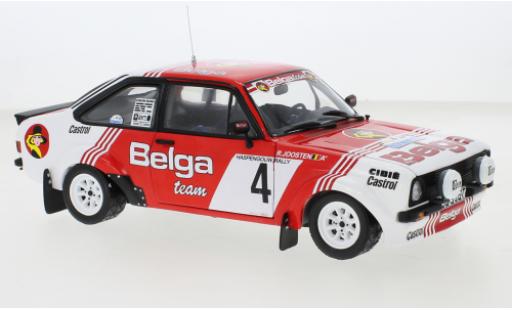 Coche miniatura Ford Escort 1/18 Sun Star MkII RS 1800 No.4 Belga Haspengouw Rallye 1981 Ford Escort 1/18 Sun Star MkII RS 1800 No.4 Belga Haspengouw Rallye 1981 coche miniatura