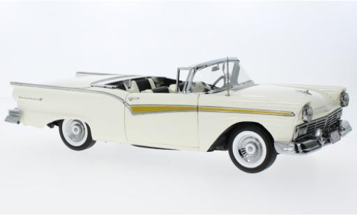 Coche miniatura Ford Fairlane 1/18 Sun Star 500 Skyliner blanche 1957 Ford Fairlane 1/18 Sun Star 500 Skyliner blanche 1957 coche miniatura