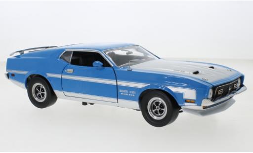 Coche miniatura Ford Mustang 1/18 Sun Star Boss 351 azul/gris 1971 Ford Mustang 1/18 Sun Star Boss 351 azul/gris 1971 coche miniatura