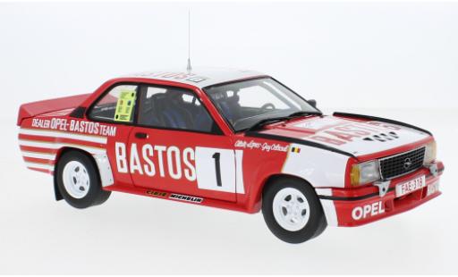 Coche miniatura Opel Ascona 1/18 Sun Star B 400 No.1 Bastos Rally Team Bastos Circuit - Ardennes 1983 Opel Ascona 1/18 Sun Star B 400 No.1 Bastos Rally Team Bastos Circuit - Ardennes 1983 coche miniatura