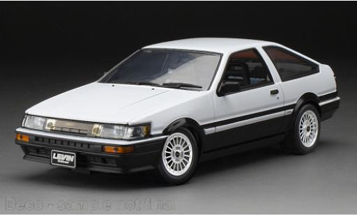 Coche miniatura Toyota Corolla 1/24 Sun Star Levin (AE86) blanche/negro 1985 Toyota Corolla 1/24 Sun Star Levin (AE86) blanche/negro 1985 coche miniatura