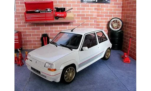 Renault 5 Phase 1 1/18 Norev GT Turbo 1 blanco jantes clio williams coche miniatura