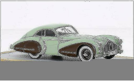 Talbot Lago Saoutchik 1/43 Chromes T26 Coupe Grand Sport verde/marron RHD 1948 coche miniatura