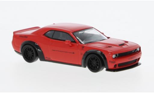 Dodge Challenger 1/64 Tarmac Works SRT Hellcat LB-Works rojo 1:64 coche miniatura
