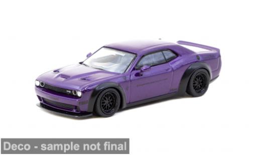 Dodge Challenger 1/64 Tarmac Works SRT Hellcat lila 1:64 coche miniatura