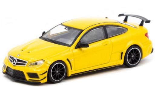 Coche miniatura Mercedes Classe C 1/64 Tarmac Works C 63 AMG Coupe Black Series (C205) metalico amarillo Mercedes Classe C 1/64 Tarmac Works C 63 AMG Coupe Black Series (C205) metalico amarillo coche miniatura