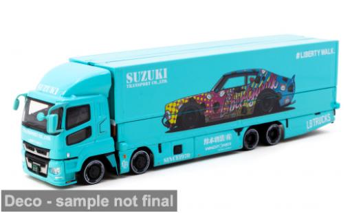 Mitsubishi Fuso 1/64 Tarmac Works Super Great türkis 1:64 coche miniatura