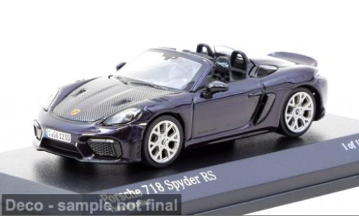Porsche 718 1/64 Tarmac Works Spyder RS violett 1:64 coche miniatura