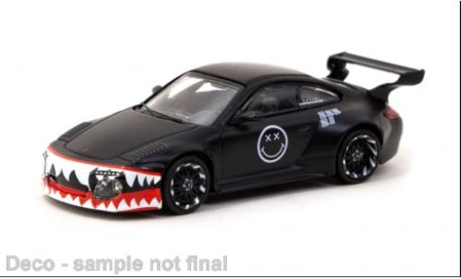 Porsche 997 RWB 1/64 Tarmac Works 911  Old &amp; New matt-schwarz 1:64 coche miniatura