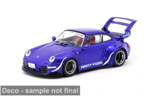 Coche miniatura Porsche 993 RWB 1/64 Tarmac Works Army Girl 1:64 Porsche 993 RWB 1/64 Tarmac Works Army Girl 1:64 coche miniatura