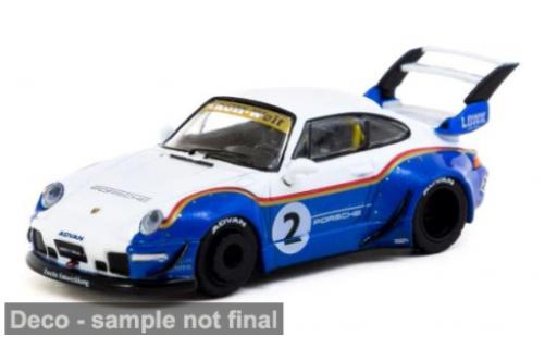 Coche miniatura Porsche 993 RWB 1/64 Tarmac Works blau/weiss 1:64 Porsche 993 RWB 1/64 Tarmac Works blau/weiss 1:64 coche miniatura