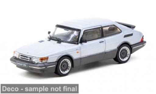 Saab 900 1/64 Tarmac Works Turbo silber 1978 1:64 coche miniatura