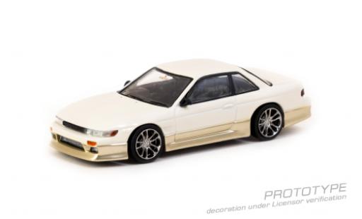 Coche miniatura Nissan Silvia 1/64 Tarmac Works (S13) Vertex blanche/doré Nissan Silvia 1/64 Tarmac Works (S13) Vertex blanche/doré coche miniatura