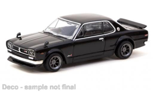 Nissan Skyline 1/64 Tarmac Works 2000 GT-R (KPGC10) negro coche miniatura